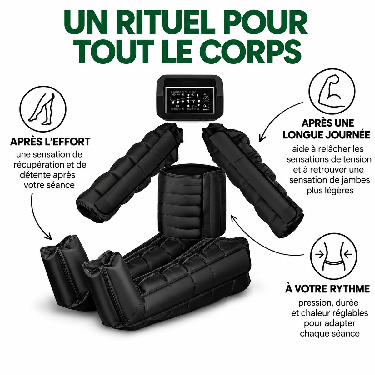 Bénéfices du rituel de pressothérapie Bienora